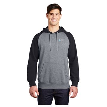 Picture of ST267  Sport-Tek® Raglan Colorblock Pullover Hooded Sweatshirt