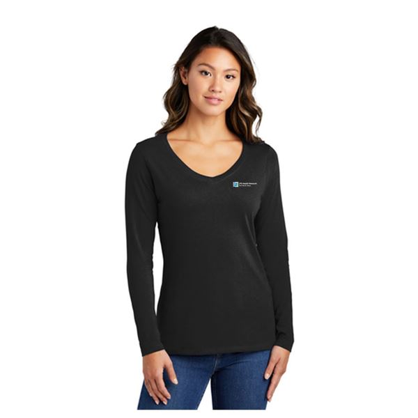 Picture of LPC450VLS Port & Company® Ladies Long Sleeve Fan Favorite™ V-Neck Tee